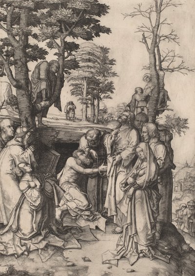 Die Auferweckung des Lazarus von Lucas van Leyden